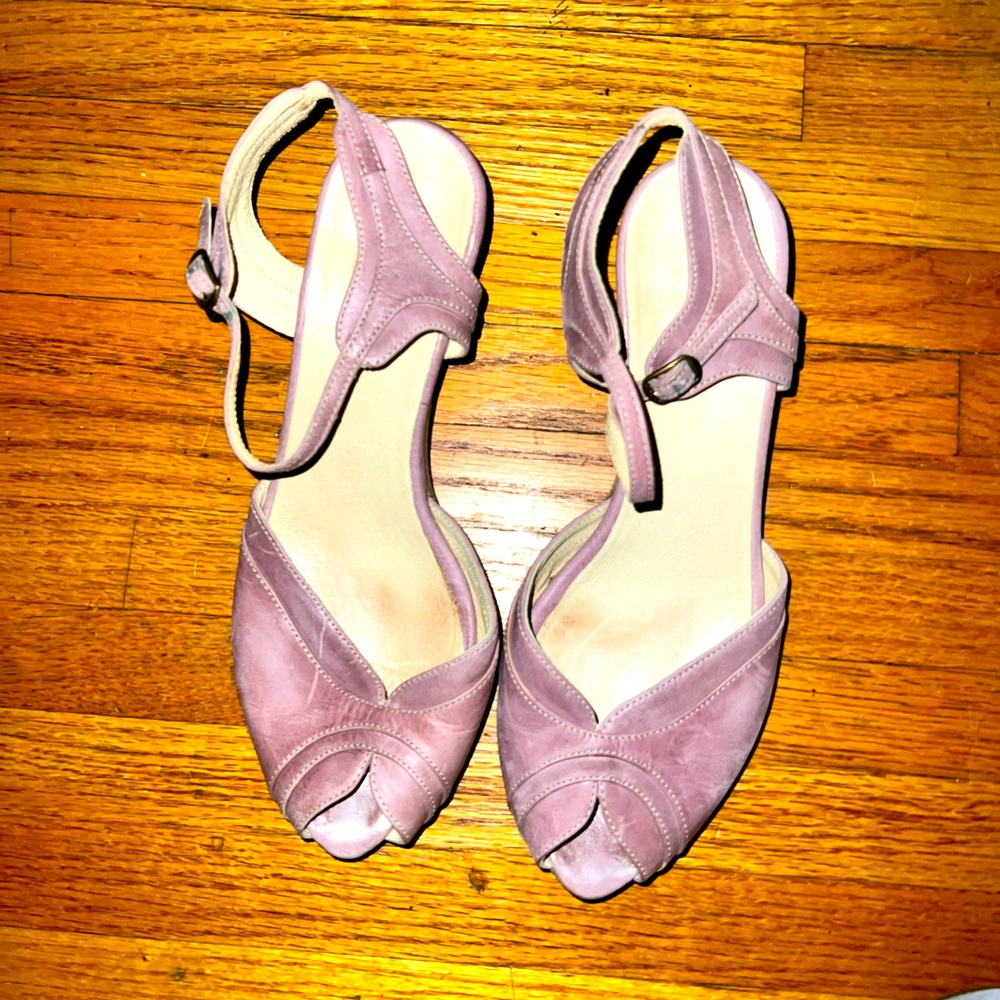 Liebling Boho light muscle or rose Flats Sandals Wedding Shoes peep Toe Sz 38